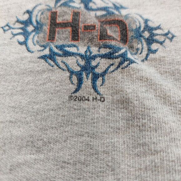 Vintage 2004 Harley Davidson Hoodie Sweatshirt Womens XL Full Zip Fairbanks‎ AK - Picture 4 of 9